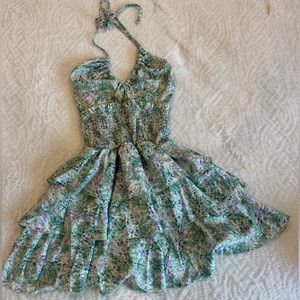 Small green floral sundress